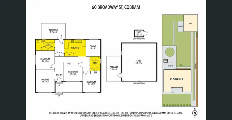 Second view of Homely house listing, 60 Broadway St, Cobram VIC 3644