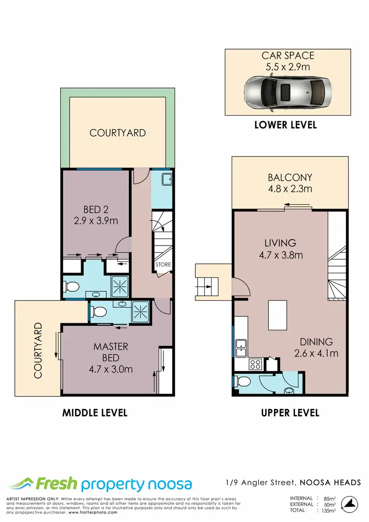 Third view of Homely townhouse listing, Unit 1/9 Angler St, Noosa Heads QLD 4567