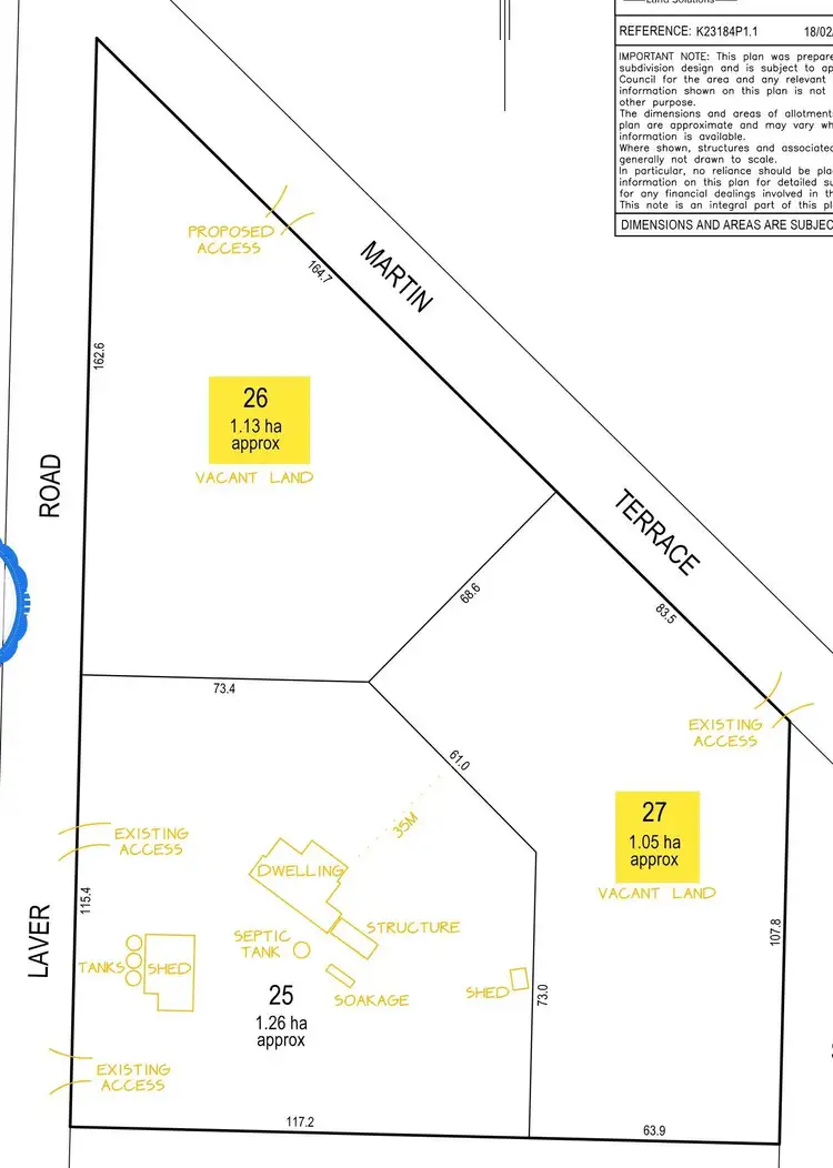 Second view of Homely land listing, Allotment 27 Martin Tce, Kadina SA 5554