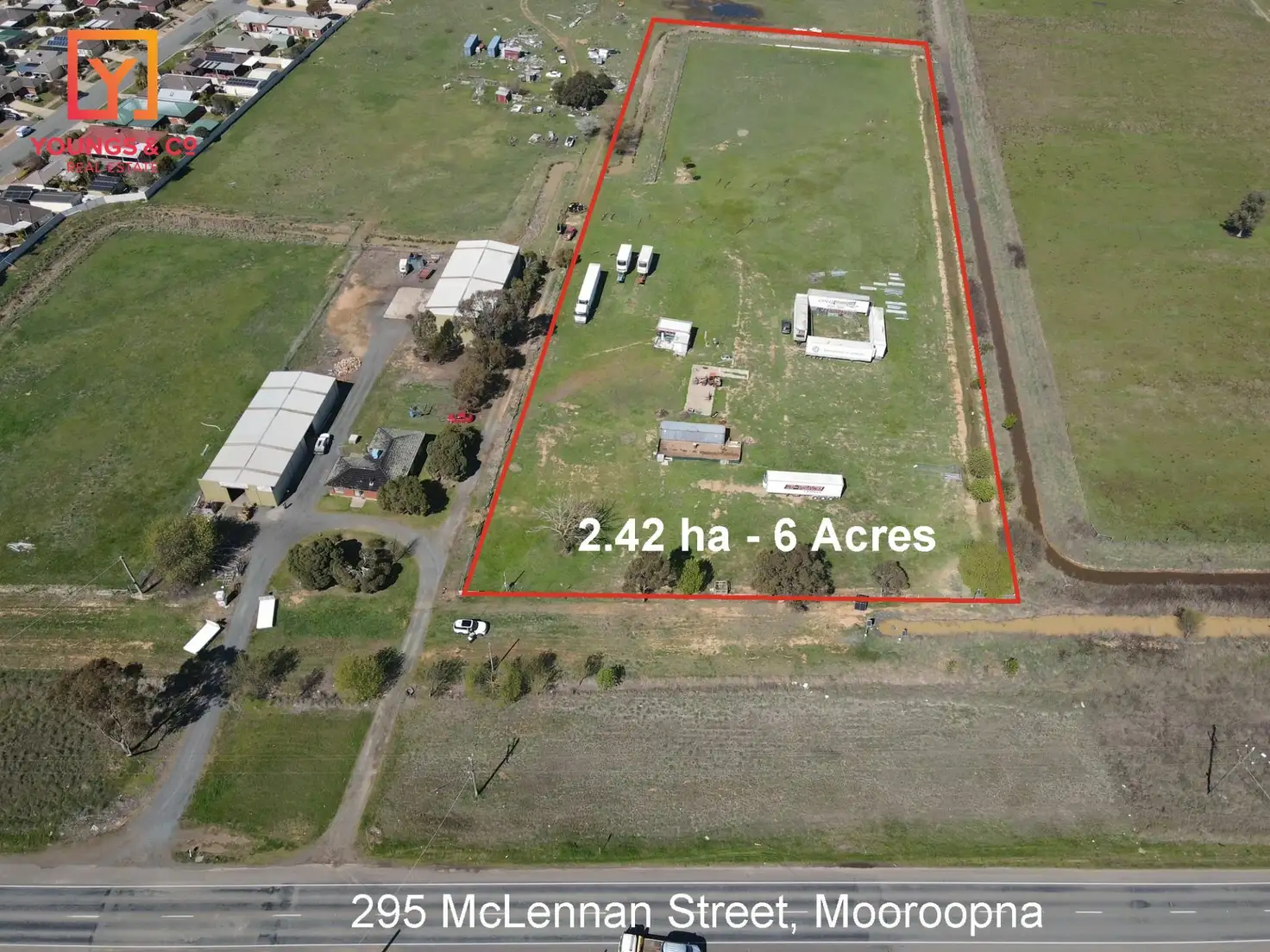 Main view of Homely land listing, 295 Mclennan St, Mooroopna VIC 3629