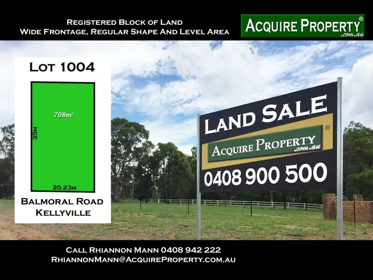 Lot 1004 Balmoral Road, Kellyville NSW 2155