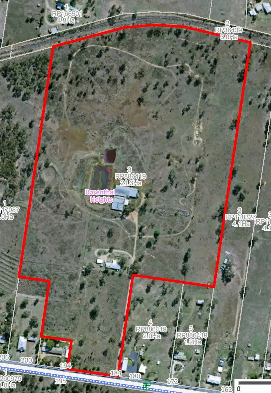 Main view of Homely rural property listing, 184 Warner Street, Rosenthal Heights QLD 4370