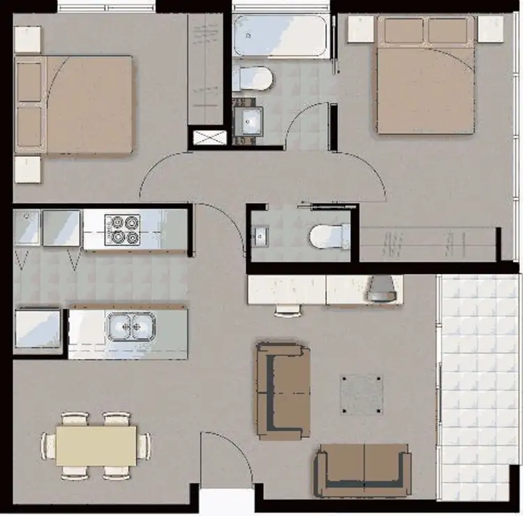 Sixth view of Homely apartment listing, 3207/483 Swanston Street, Melbourne VIC 3000