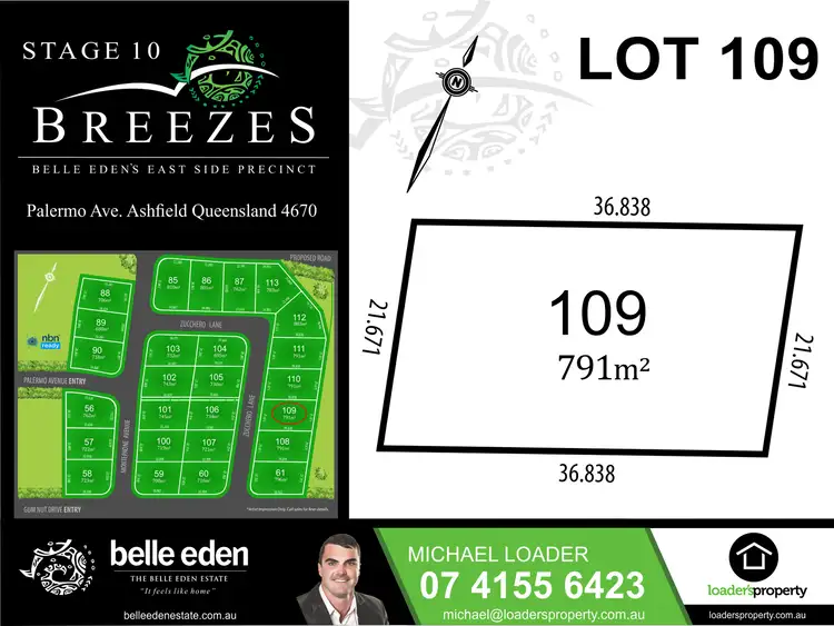 LOT 109 Zucchero Lane, Ashfield QLD 4670