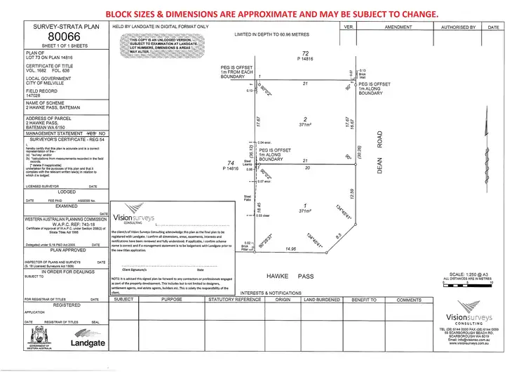 Fifth view of Homely land listing, Prop Lot 2, 2 Hawke Pass, Bateman WA 6150
