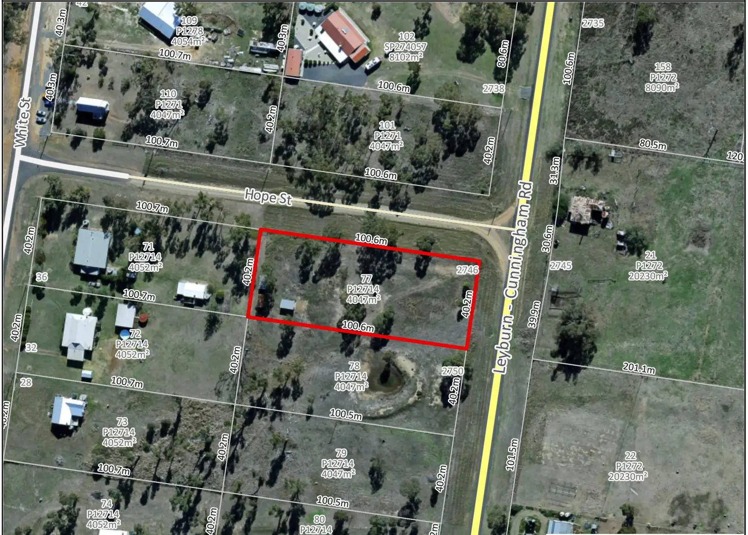 Main view of Homely land listing, 2746 Leyburn-Cunningham Rd, Pratten QLD 4370