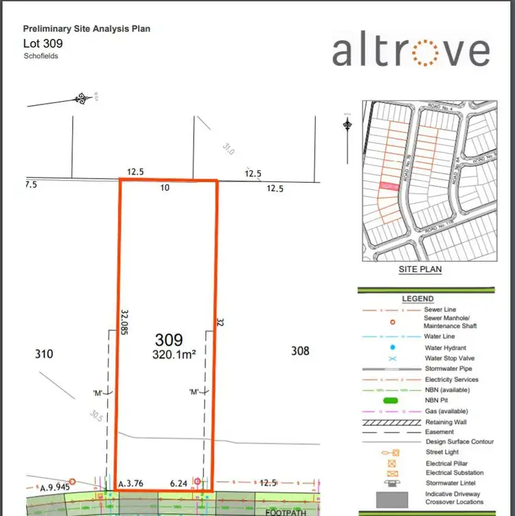 Main view of Homely land listing, Lot 309 Bigg St, Schofields NSW 2762