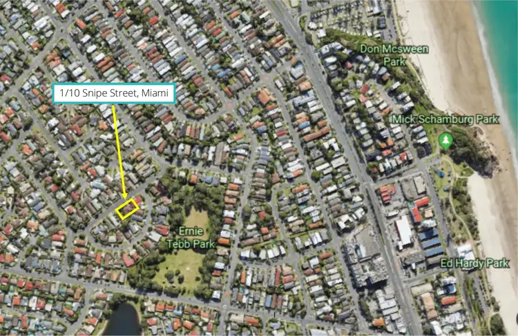 Third view of Homely semi-detached listing, 1/10 Snipe Street, Miami QLD 4220