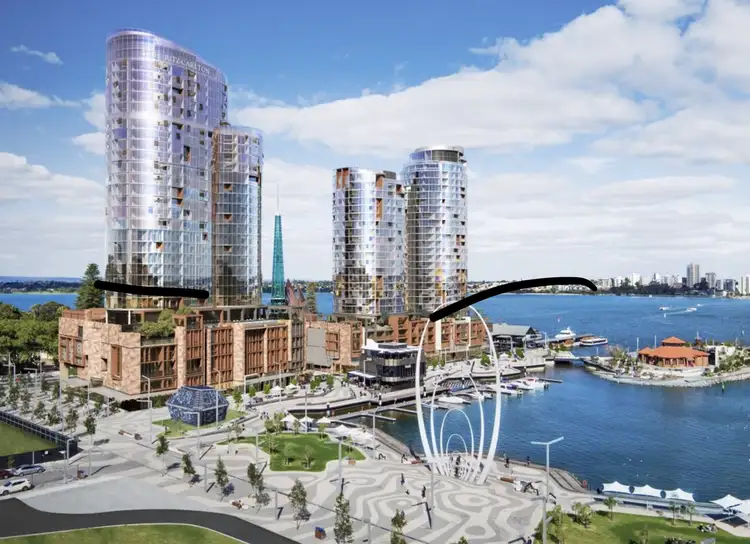 Main view of Homely apartment listing, The Tower Elizabeth Quay, Perth WA 6000