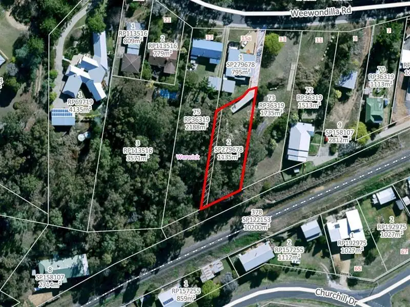 Main view of Homely land listing, 15 Weewondilla Rd, Warwick QLD 4370