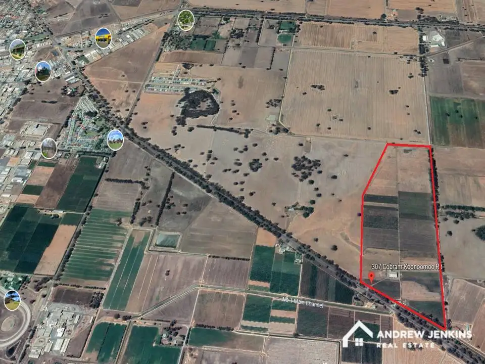 Main view of Homely land listing, 307 Koonoomoo Rd, Cobram VIC 3644