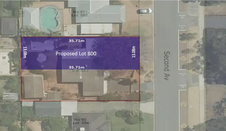Main view of Homely land listing, Proposed Lot 800/93 Second Avenue, Rossmoyne WA 6148