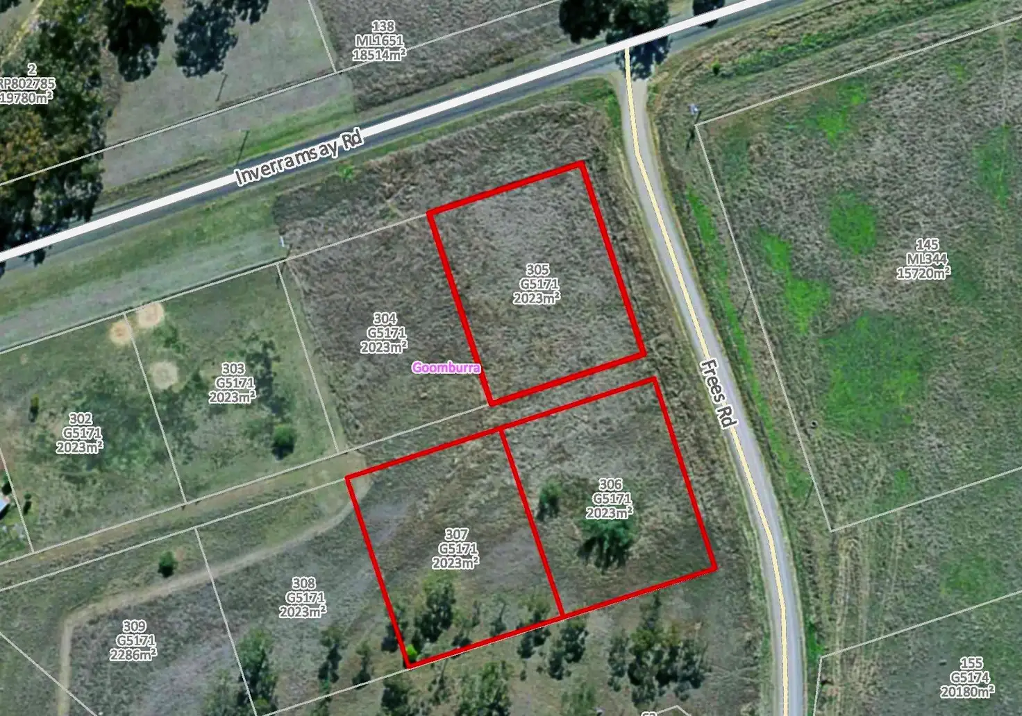Main view of Homely land listing, Lot 305-307 Inverramsay Road, Goomburra QLD 4362
