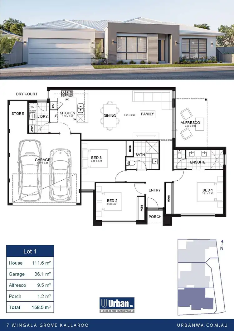 Second view of Homely villa listing, 7 Wingala Gr, Kallaroo WA 6025