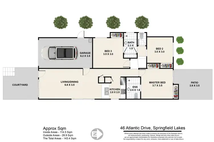 Sixth view of Homely house listing, 46 Atlantic Drive, Springfield Lakes QLD 4300