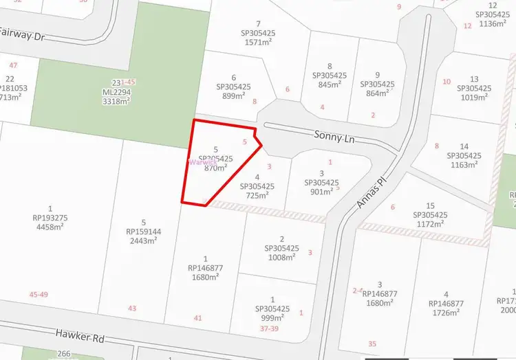 Main view of Homely land listing, 5 Sonny Lane, Warwick QLD 4370