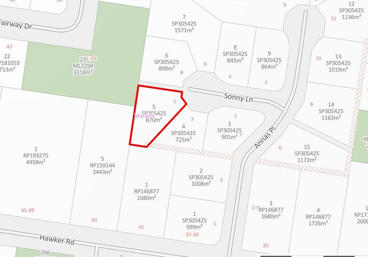 Main view of Homely land listing, 5 Sonny Lane, Warwick QLD 4370