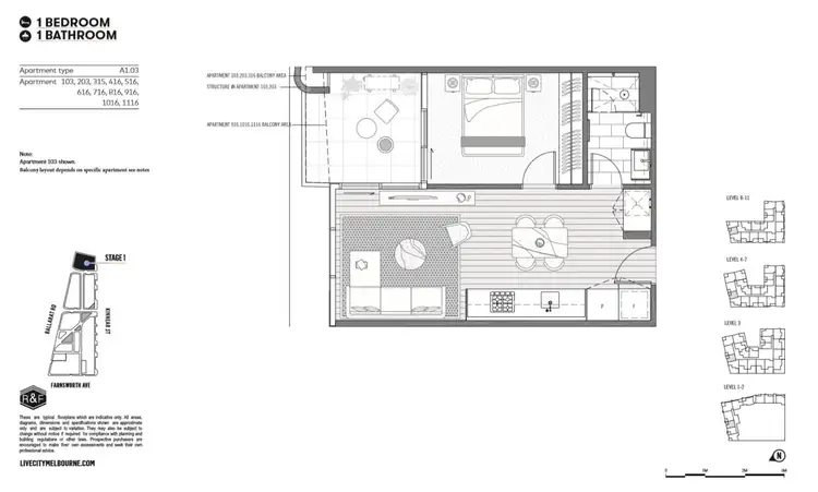 Fourth view of Homely apartment listing, 916/188 Ballarat Road, Footscray VIC 3011