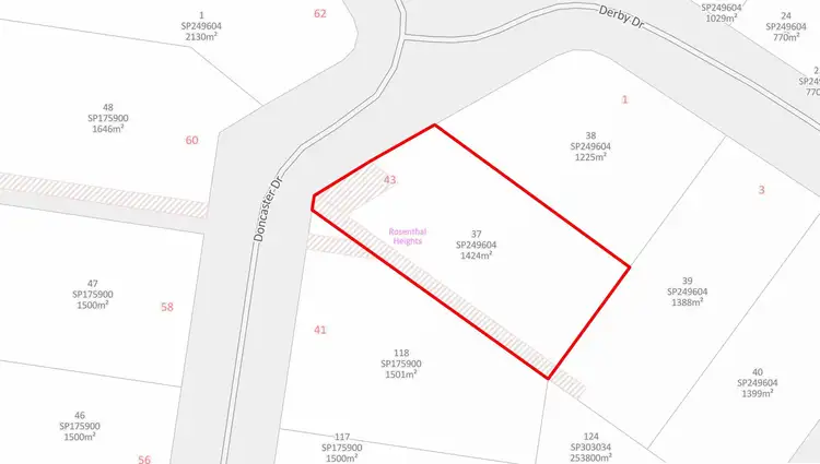 Main view of Homely land listing, 43 Doncaster Dr, Rosenthal Heights QLD 4370