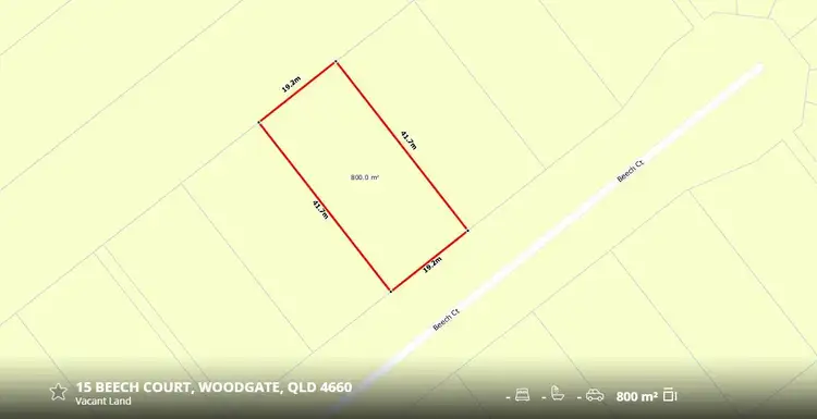 Second view of Homely land listing, 15 Beech Ct, Woodgate QLD 4660