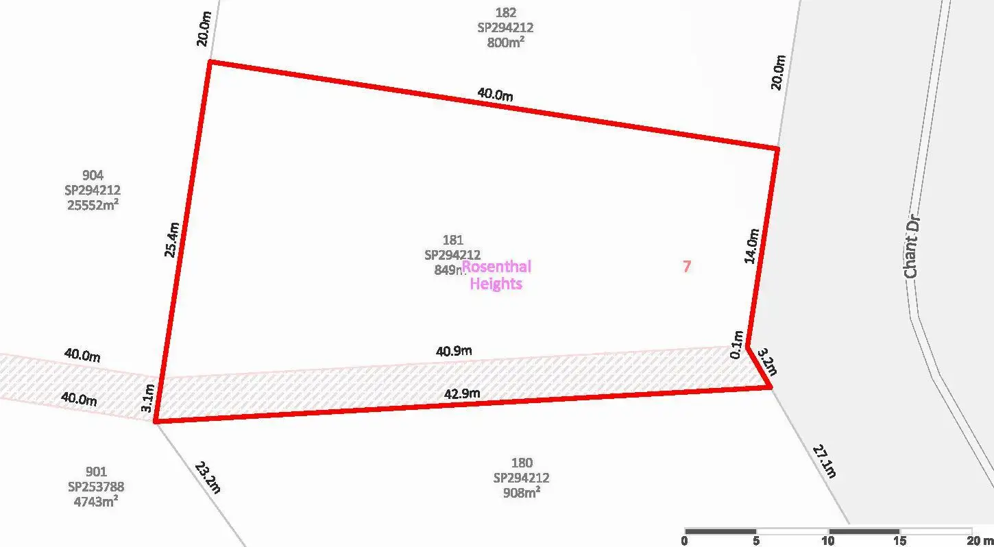 Main view of Homely land listing, 7 Chant Dr, Rosenthal Heights QLD 4370