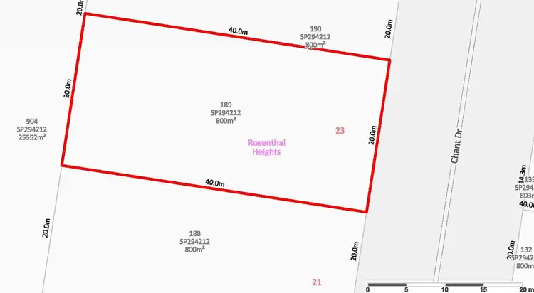 Main view of Homely land listing, 23 Chant Dr, Rosenthal Heights QLD 4370