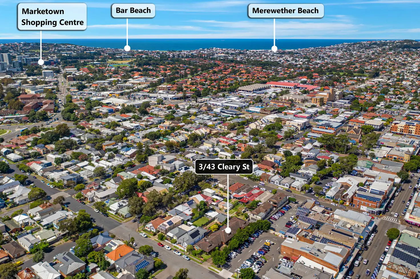 Main view of Homely unit listing, Unit 3/43 Cleary St, Hamilton NSW 2303