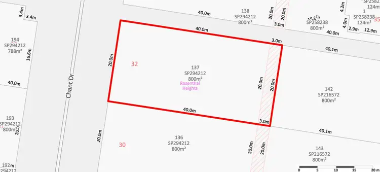 Main view of Homely land listing, Lot 137 Chant Drive, Rosenthal Heights QLD 4370