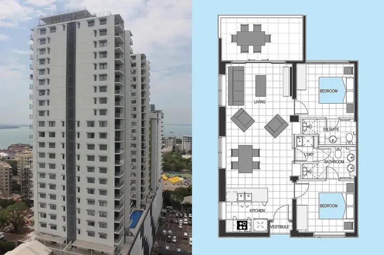 Third view of Homely apartment listing, Unit 1602/31 Woods St, Darwin City NT 800