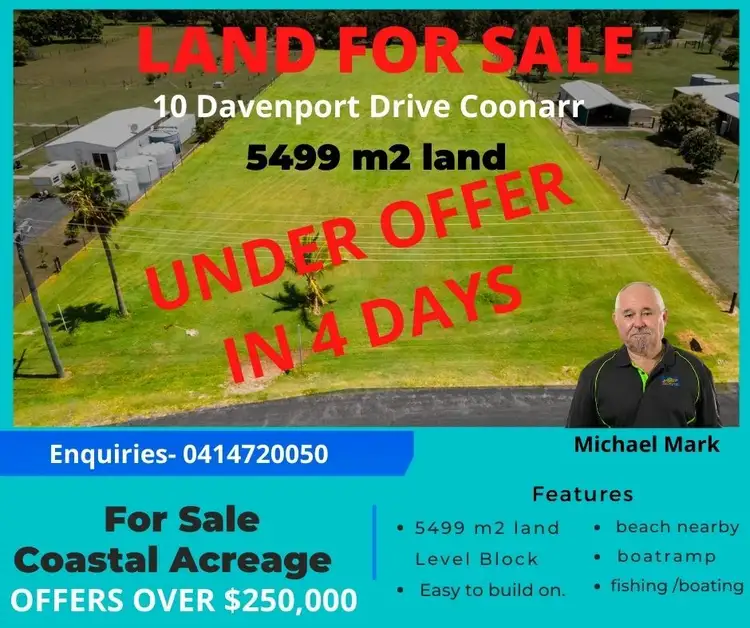 Main view of Homely land listing, 10 Davenport Dr, Coonarr QLD 4670