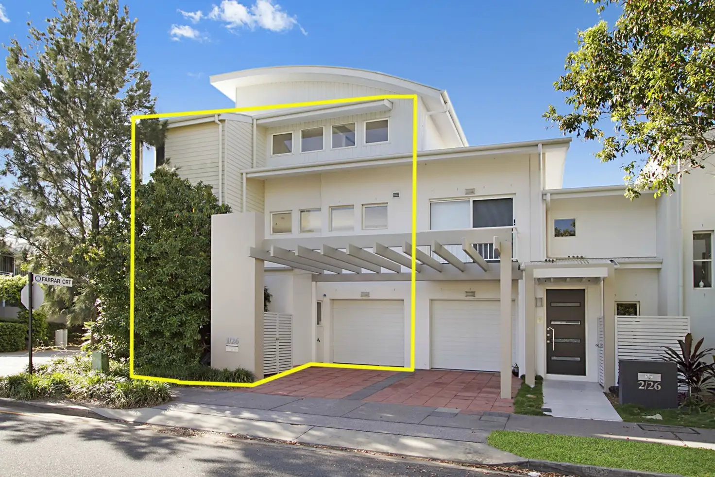 Main view of Homely semi-detached listing, 1/26 Moores Crescent, Varsity Lakes QLD 4227