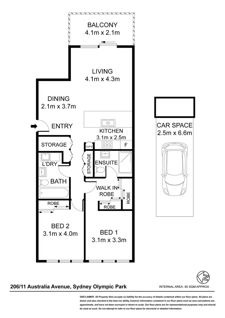Seventh view of Homely unit listing, Unit 206/11 Australia Ave, Sydney Olympic Park NSW 2127