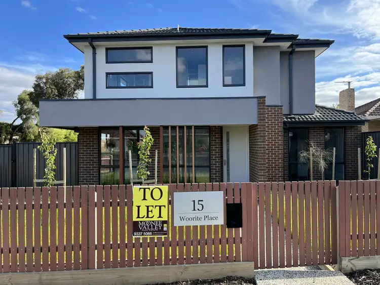 Main view of Homely townhouse listing, 15 Woorite Pl, Keilor East VIC 3033