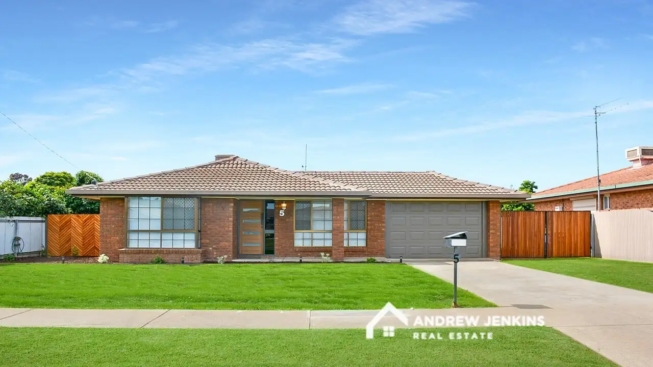 Main view of Homely house listing, 5 Cornish St, Cobram VIC 3644