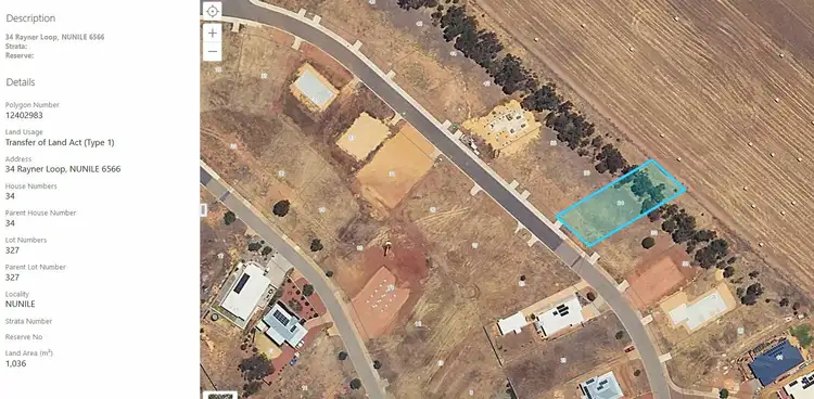 Main view of Homely land listing, 34 Ranyer Loop Nunile, Toodyay WA 6566