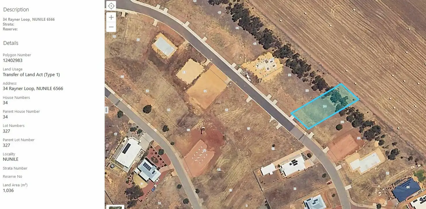 Main view of Homely land listing, 34 Ranyer Loop Nunile, Toodyay WA 6566