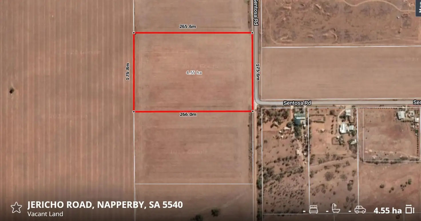 Main view of Homely land listing, A1051 Jericho Road, Napperby SA 5540