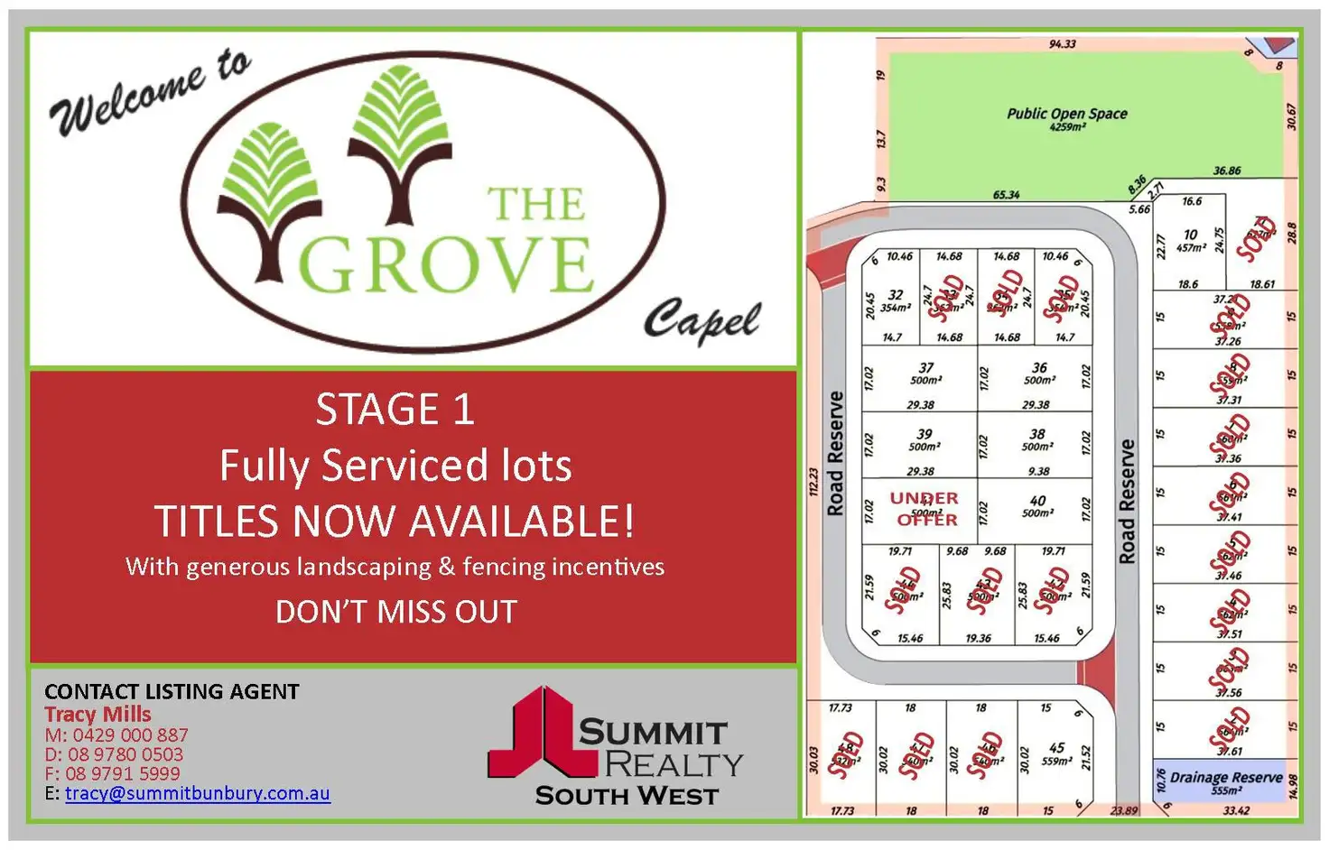 Main view of Homely land listing, Lot 32 The Grove St, Capel WA 6271