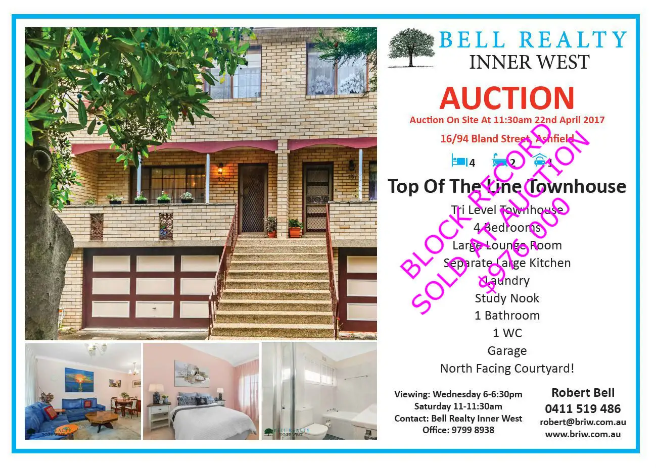 Main view of Homely townhouse listing, 16/94 Bland Street, Ashfield NSW 2131