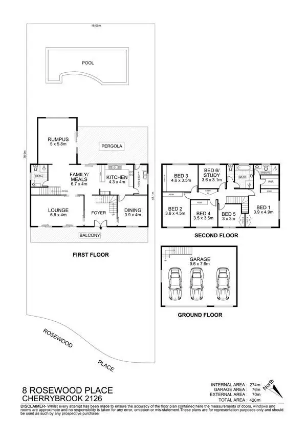 Third view of Homely house listing, 8 Rosewood Place, Cherrybrook NSW 2126