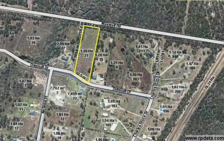 Main view of Homely land listing, 21 Dunmall Drive, Maryborough West QLD 4650