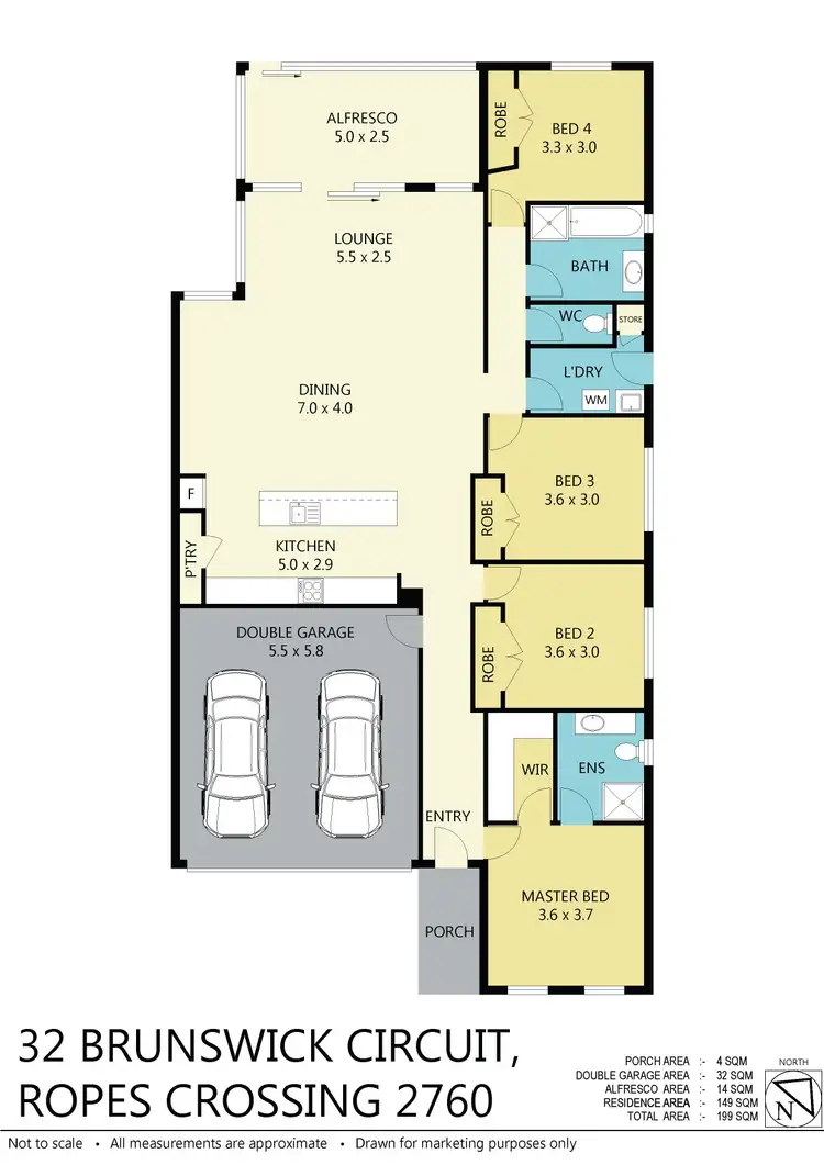 Third view of Homely house listing, 32 Brunswick Cct, Ropes Crossing NSW 2760