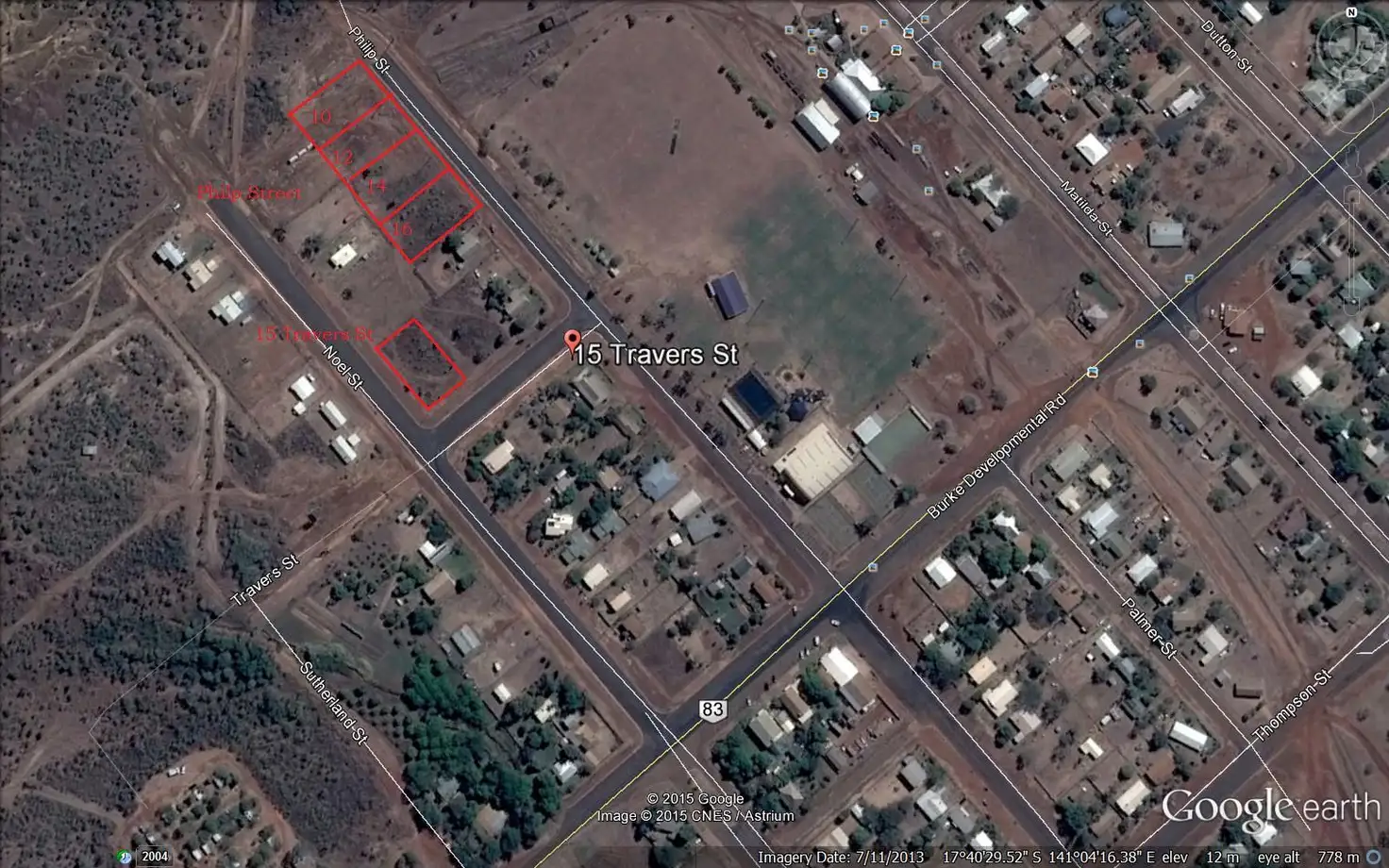 Main view of Homely land listing, 15 Travers Street, Normanton QLD 4890