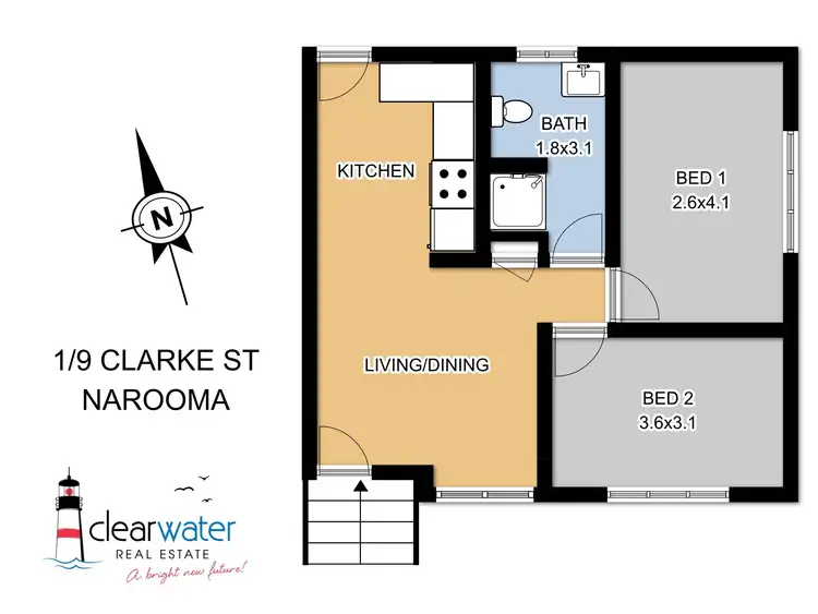 Second view of Homely unit listing, 1/9 Clarke Street, Narooma NSW 2546