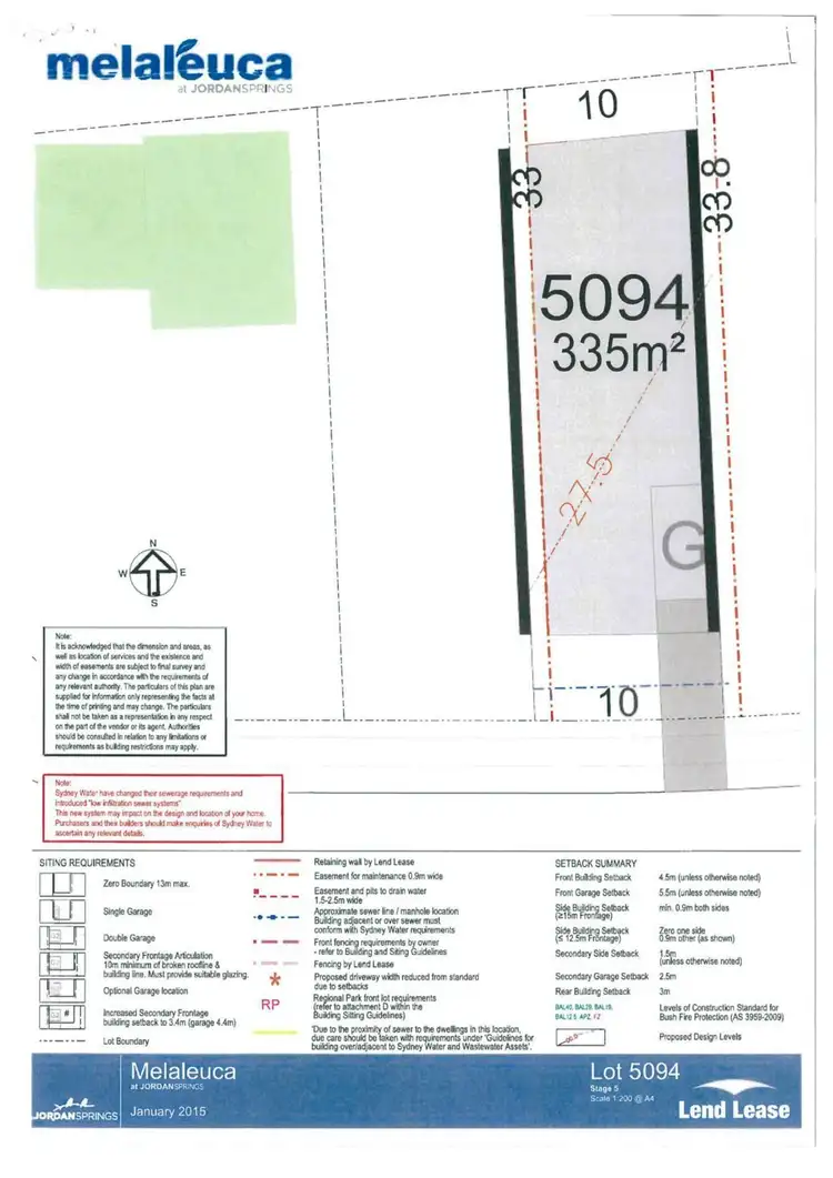 Main view of Homely land listing, 5094 Callistemon Circuit, Jordan Springs NSW 2747