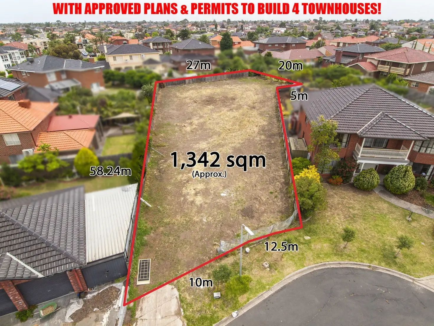 Main view of Homely land listing, 1 Shane Court, Avondale Heights VIC 3034