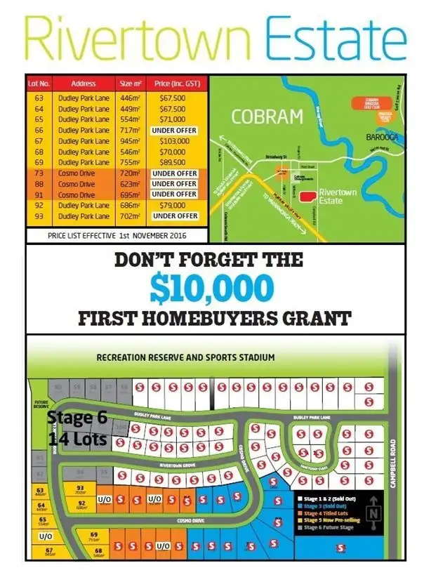 Main view of Homely land listing, L93 Dudley Park Lane, Cobram VIC 3644