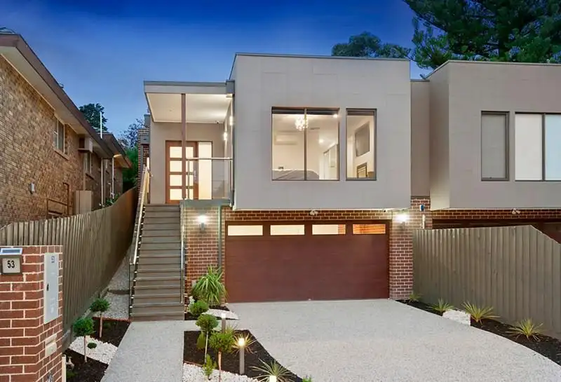 Main view of Homely townhouse listing, 53 Dunlavin Road, Mitcham VIC 3132