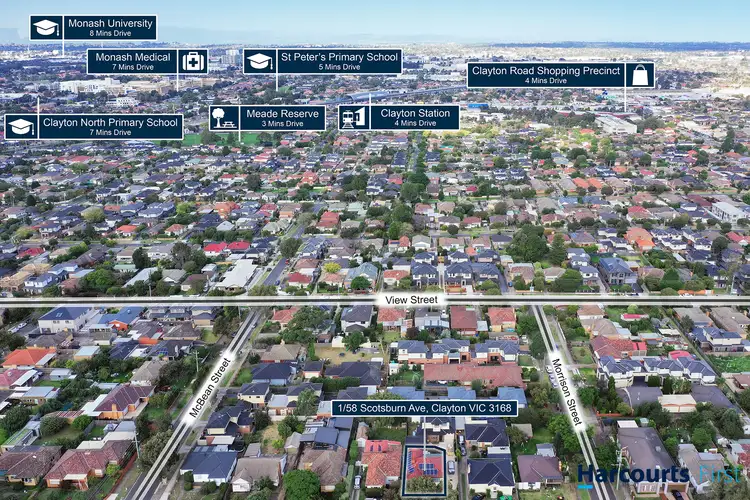 Fourth view of Homely unit listing, 1/58 Scotsburn Avenue, Clayton VIC 3168