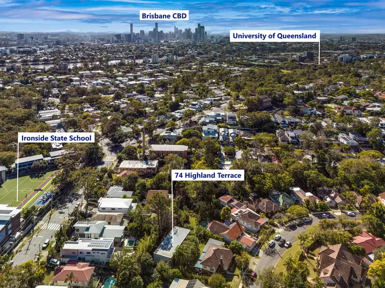 Main view of Homely unit listing, 1/74 Highland Terrace, St Lucia QLD 4067